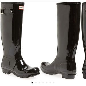 NWOT black hunter rain boots